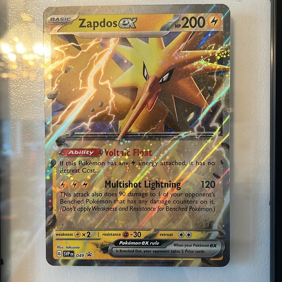 Pokémon 151 large card framed authentic 151 zaptos - Picture 3 of 6